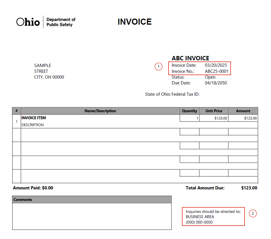Invoice Letter